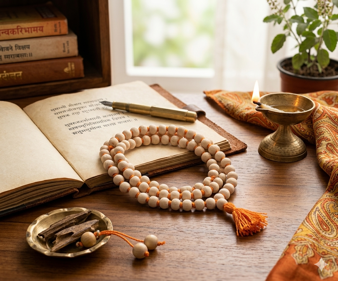 Tulsi Kanthi Japa Mala (12mm)-zoom-1
