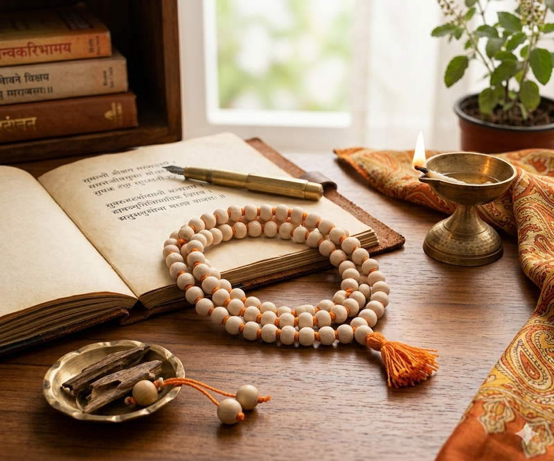 Tulsi Kanthi Japa Mala (12mm)-zoom-