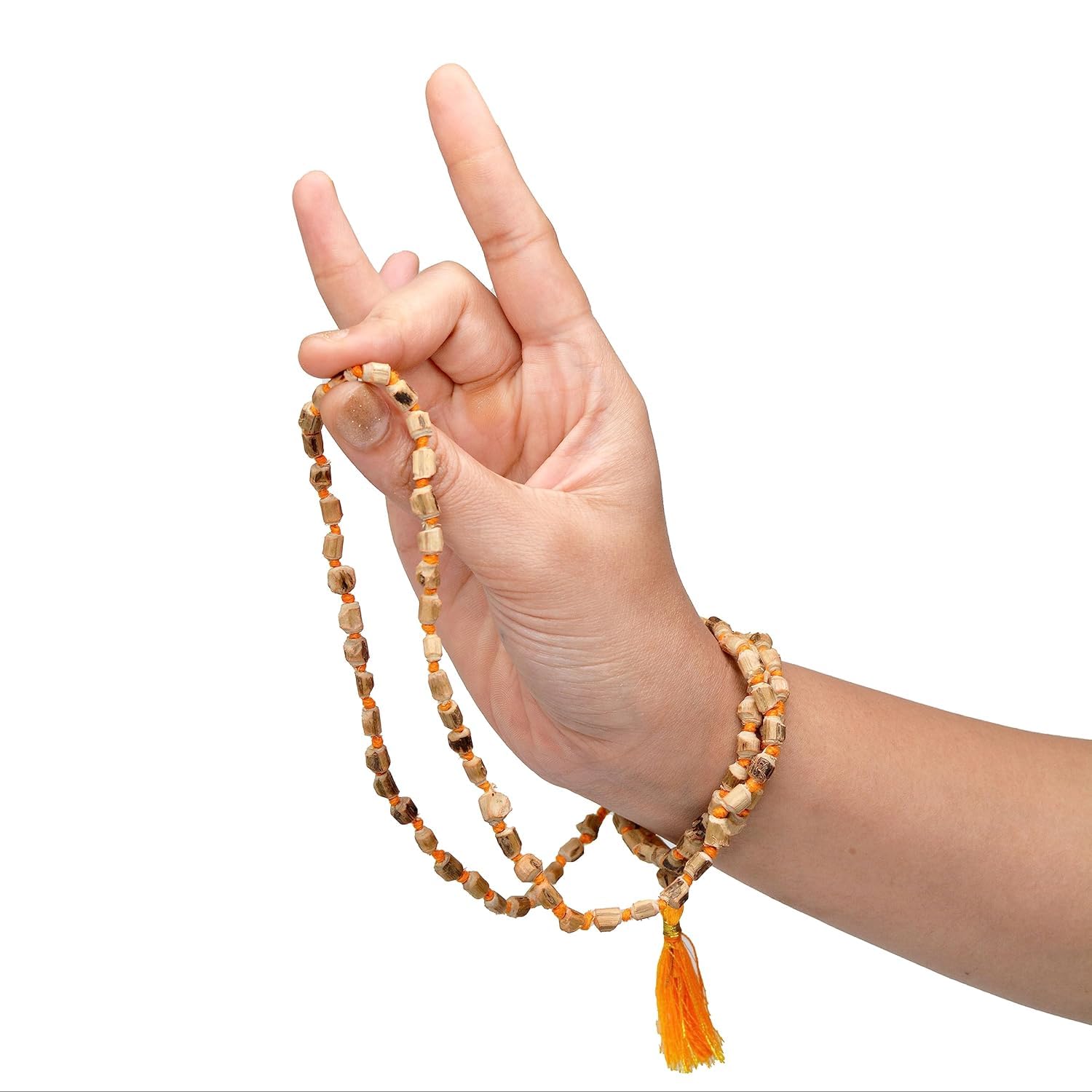 Tulsi Wood Bead Japa Mala-zoom-2